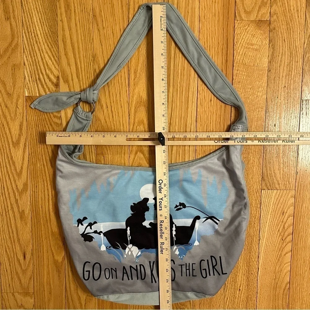 RETIRED Loungefly Disney The Little Mermaid Kiss The Girl Graphic Hobo Sling Bag